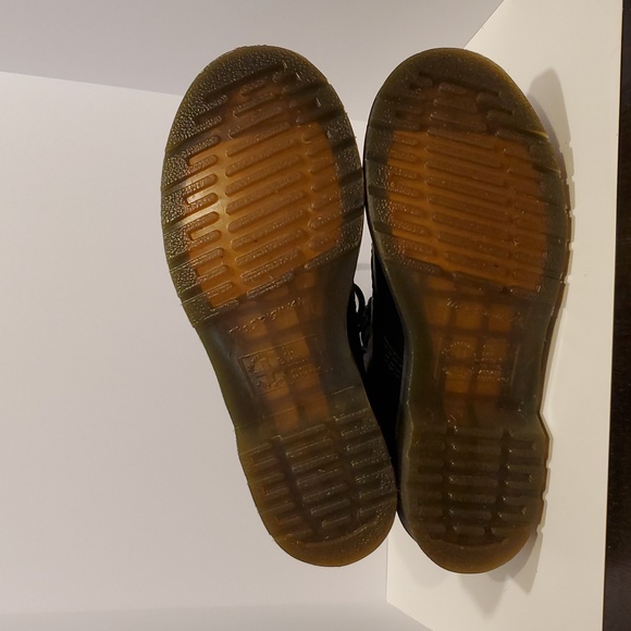 DR MARTENS The Original 1460 Smooth Leather Lace Up Boots In Black Size 6 - Picture 7 of 13